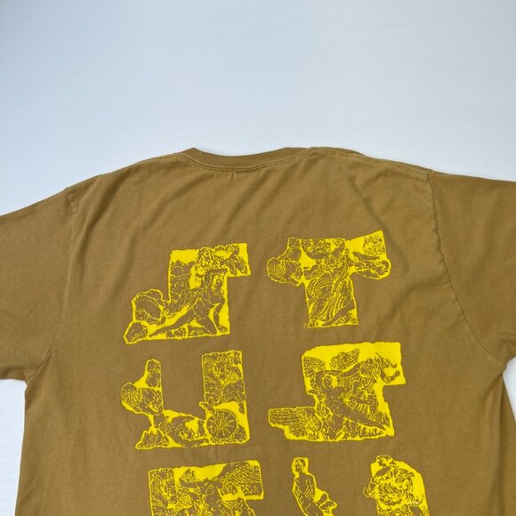 Stussy Shirt Women Large Spell Out Ancient Sculpture Crop Retro Hype Y2K Core Ex - Picture 10 of 15